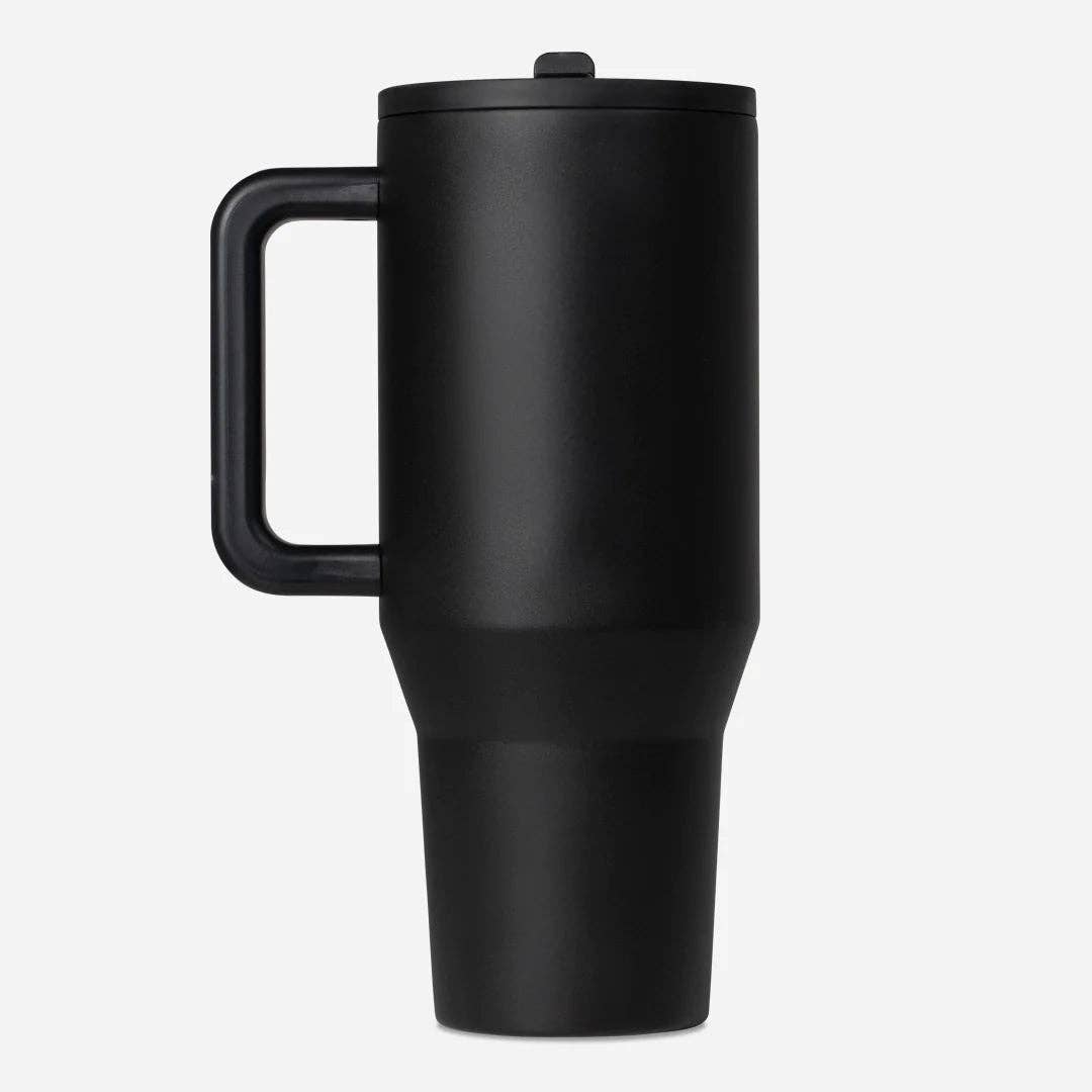 Black 40 oz Traveler Tumbler: Black