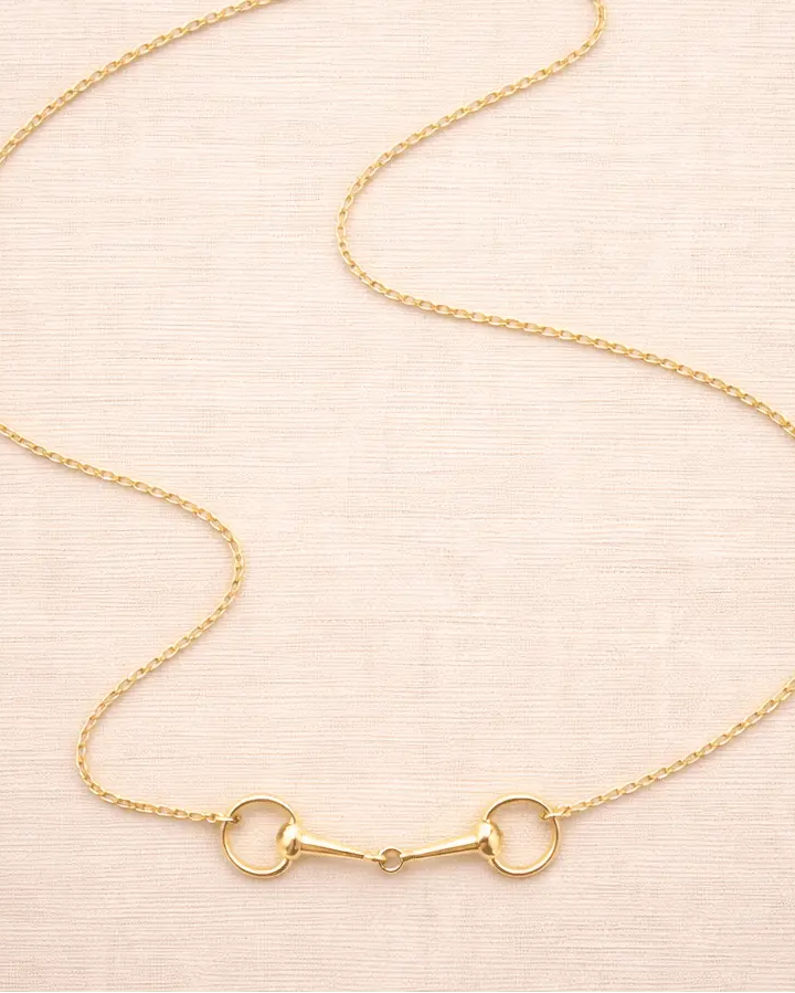 Snaffle Bit Necklace: Silver