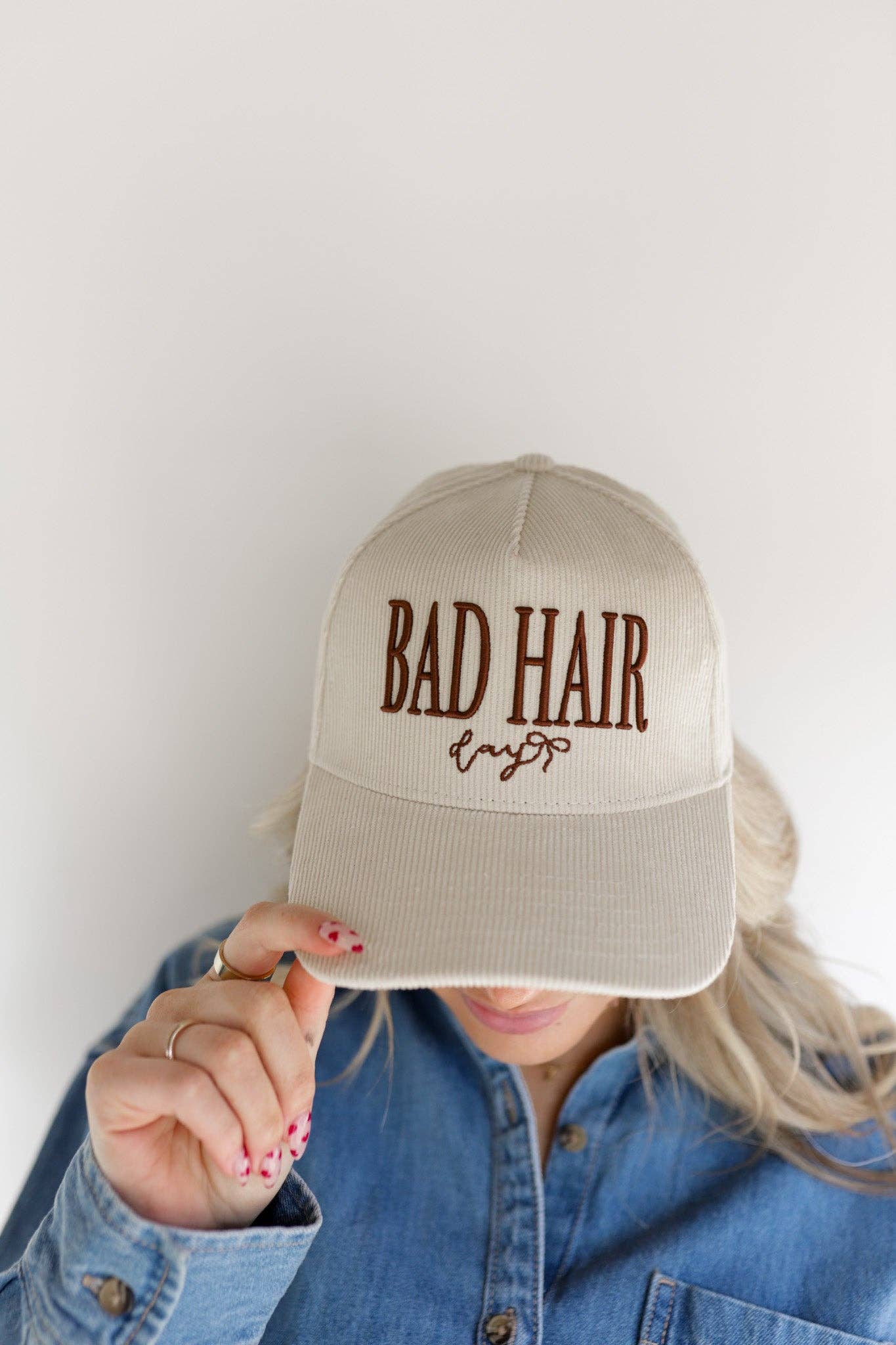 KAXI BAD HAIR DAY TRUCKER HAT: PINK