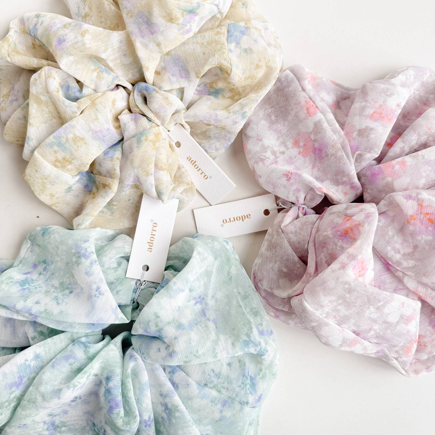 Delicate Floral Mega Scrunchie : Assorted