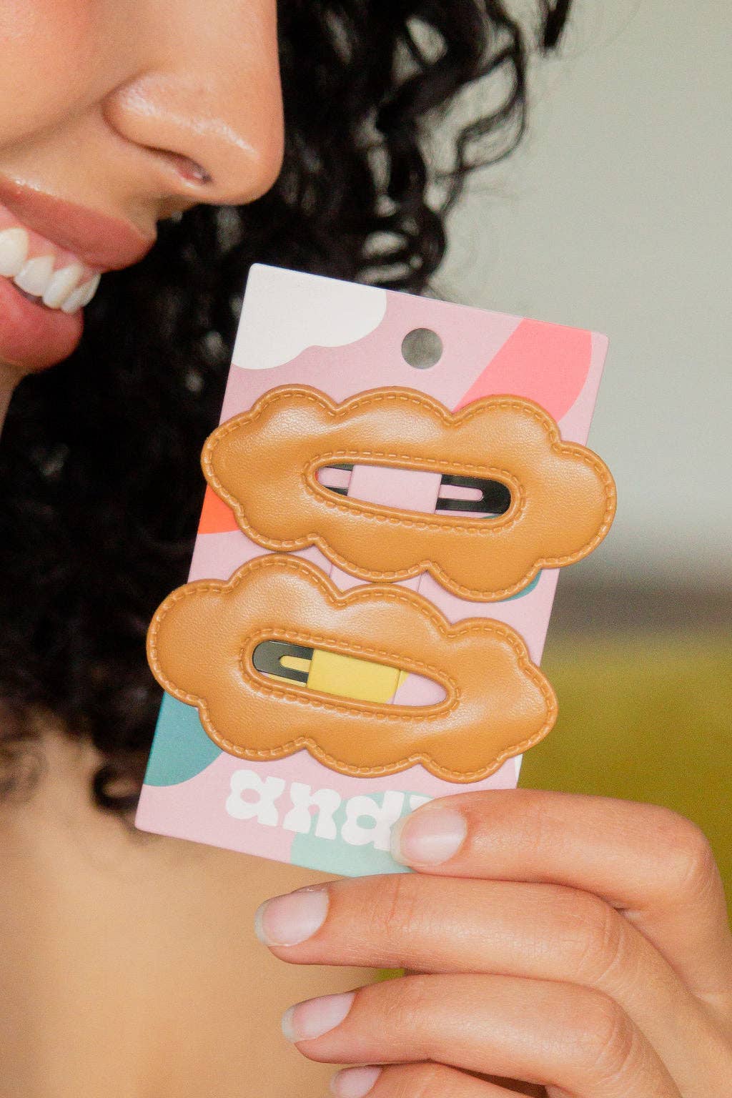 Leaf Snap Clips 2-Pack: Tan