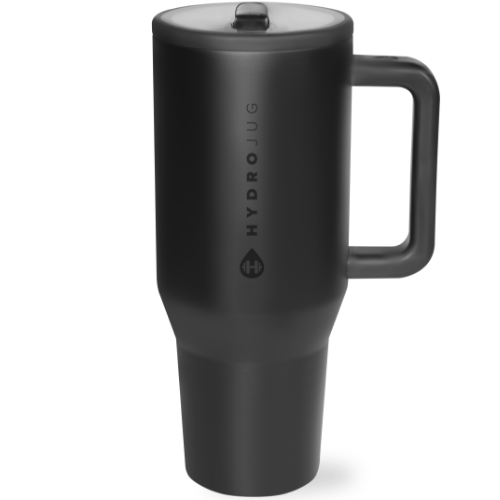 Black 40 oz Traveler Tumbler: Black