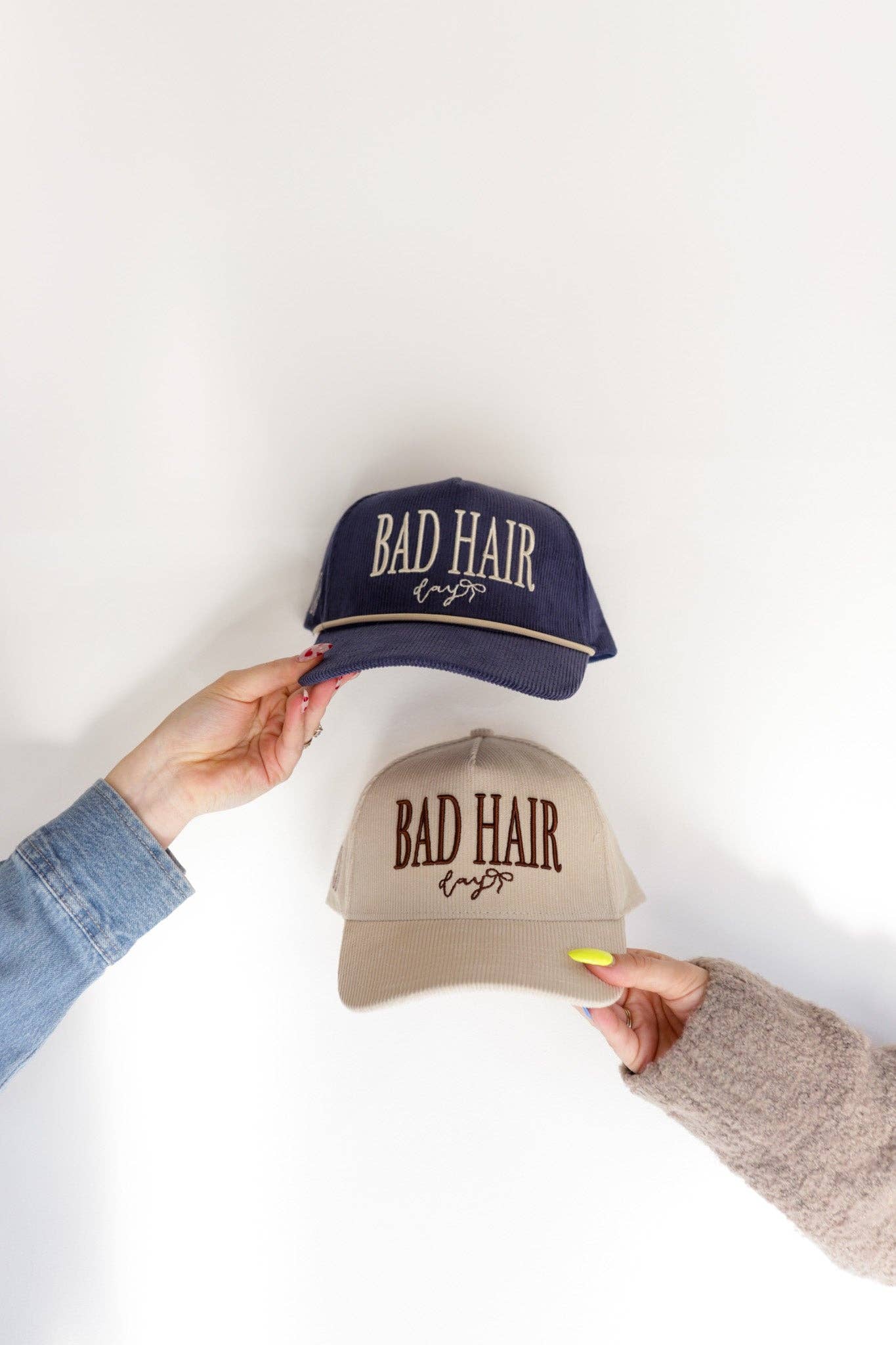 KAXI BAD HAIR DAY TRUCKER HAT: PINK