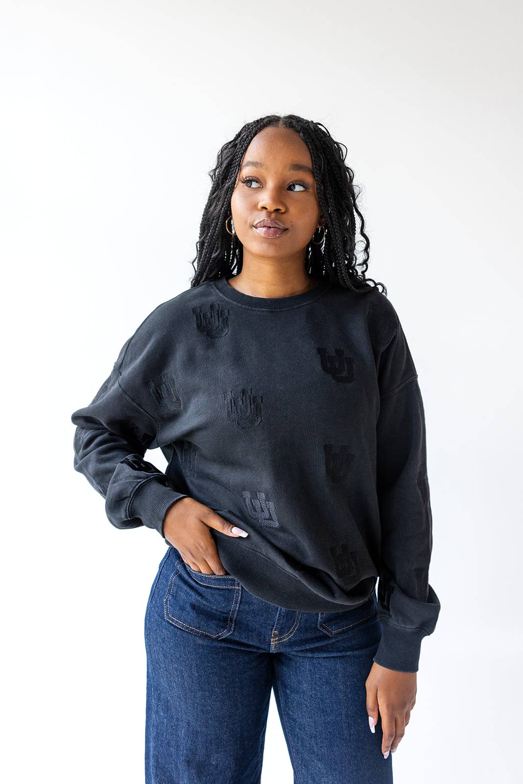 Utah Ritter Repeat Lantern Sleeve Crew: RED / XL/XXL