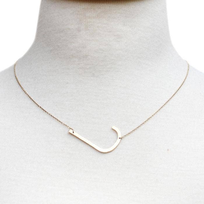 Monogram Collection Initial Necklace: A