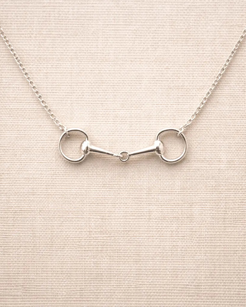 Snaffle Bit Necklace: Silver