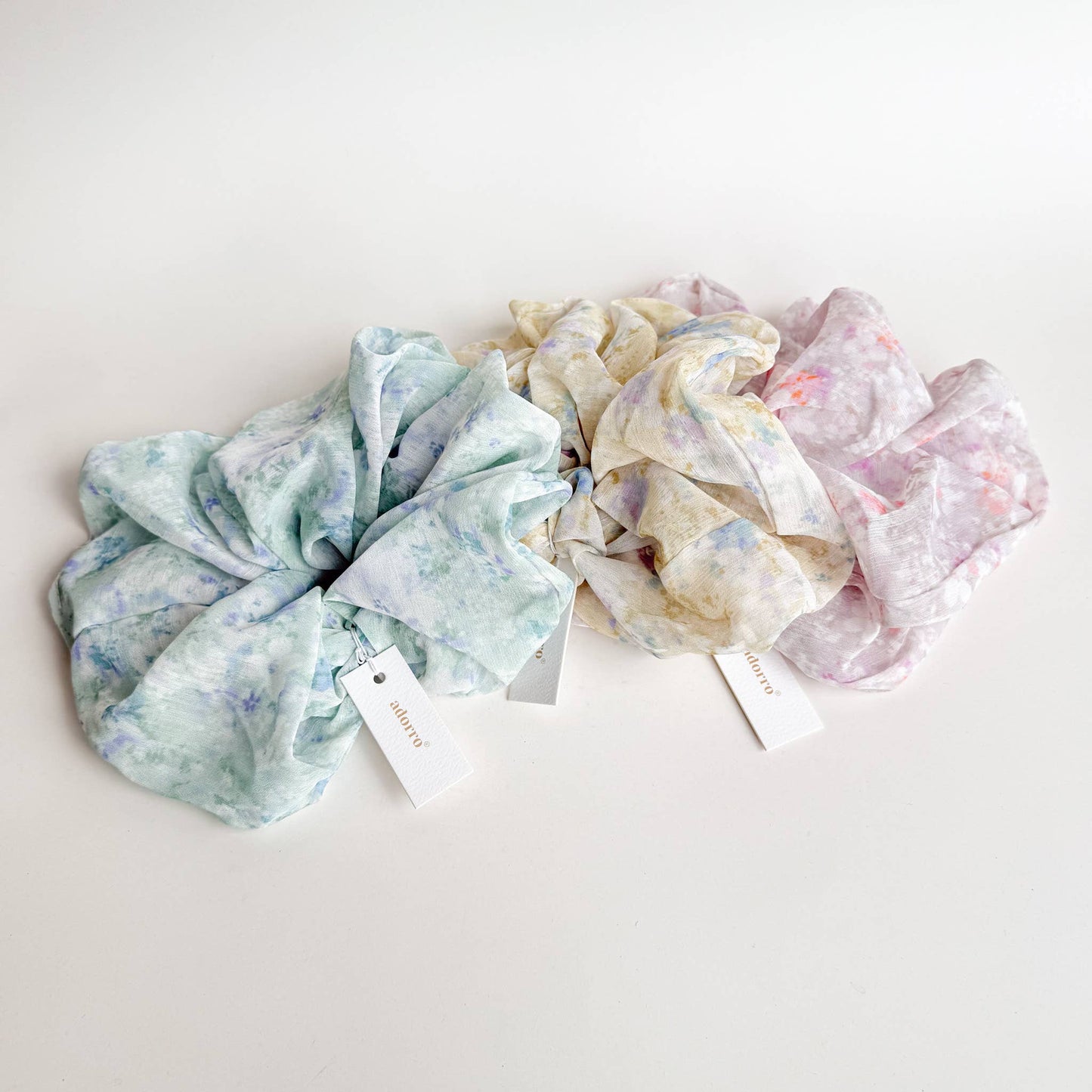 Delicate Floral Mega Scrunchie : Assorted