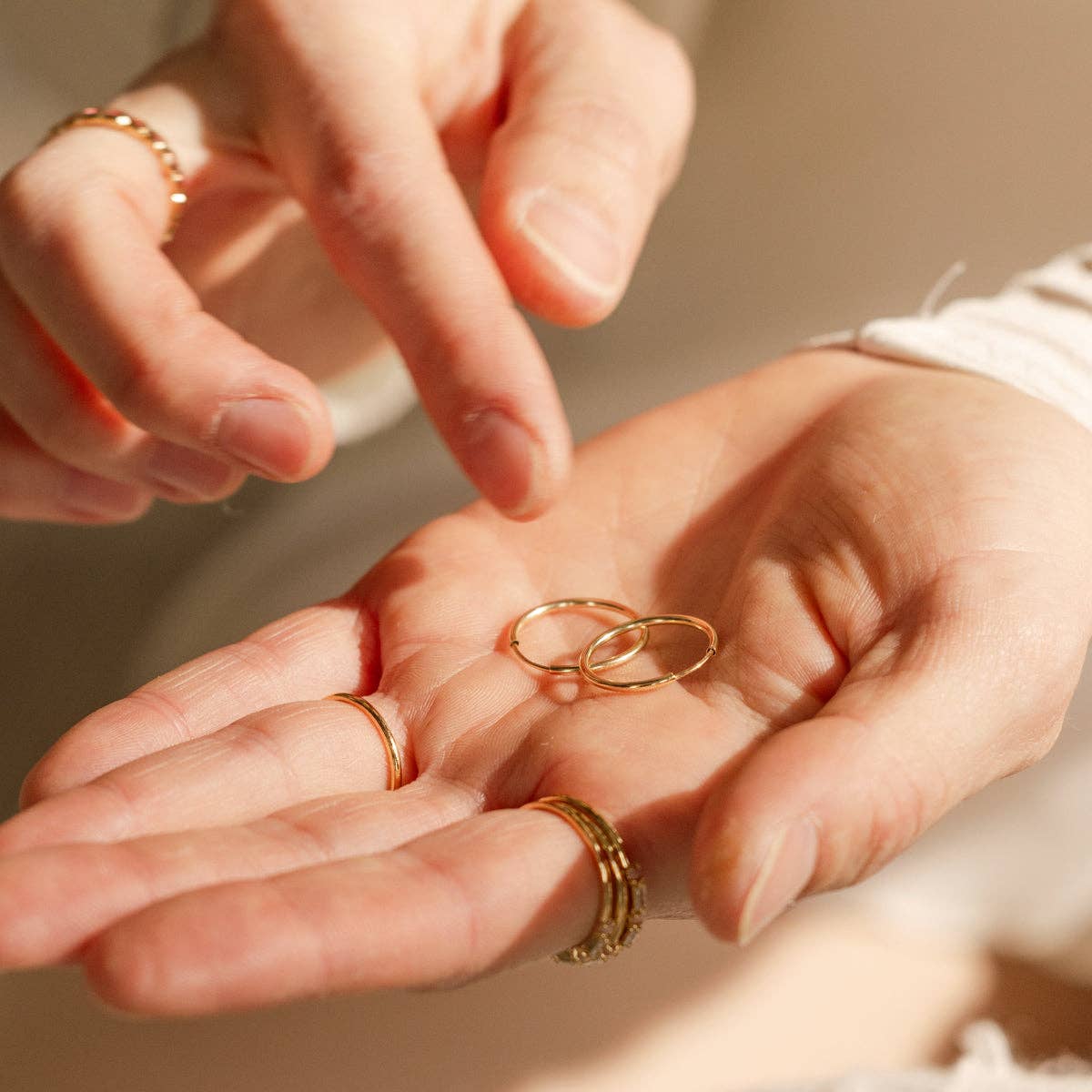 Live In Hoop Earrings: Gold Filled / 20mm