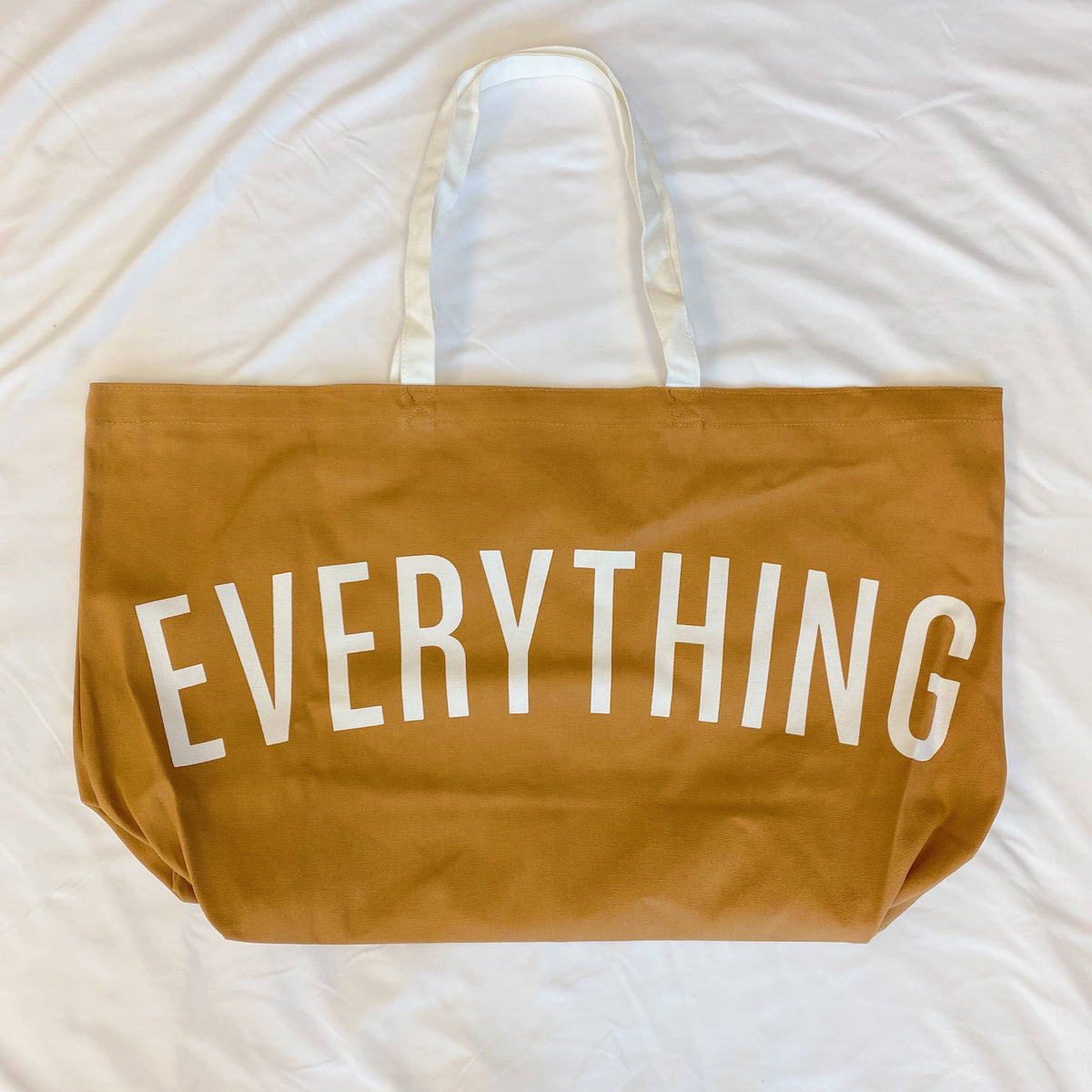 For Everything Canvas Tote: Camel