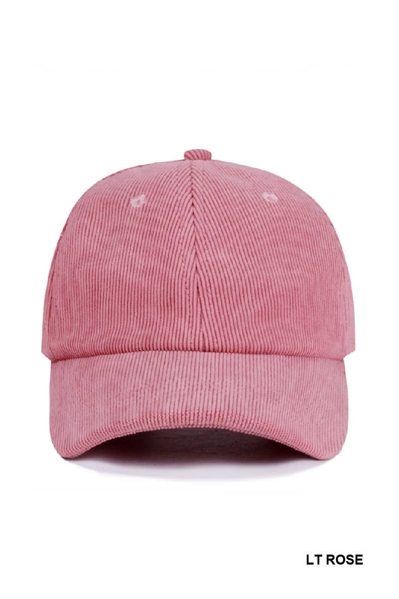 Classic Corduroy Baseball Cap: ASH MOCHA