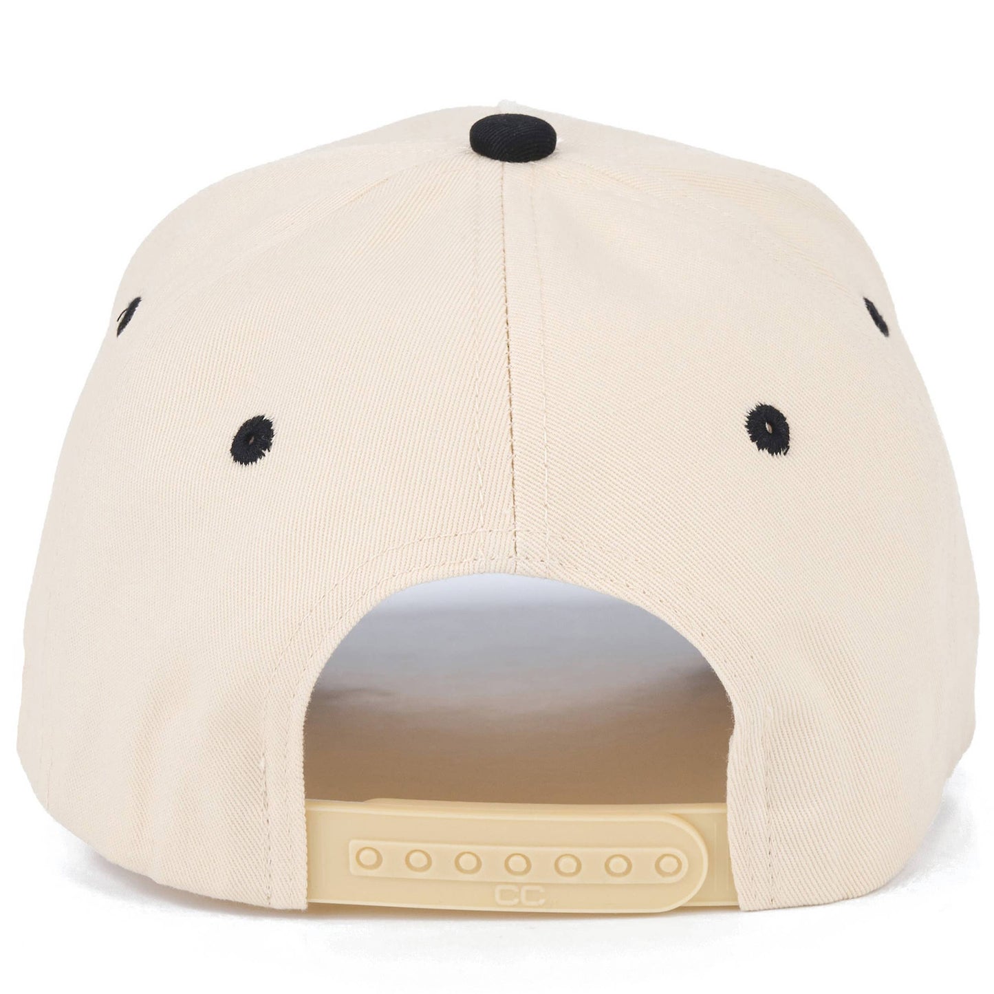 C.C COWBOY Letter Embroidered on Two Tone Trucker Hat: Brown/Brown
