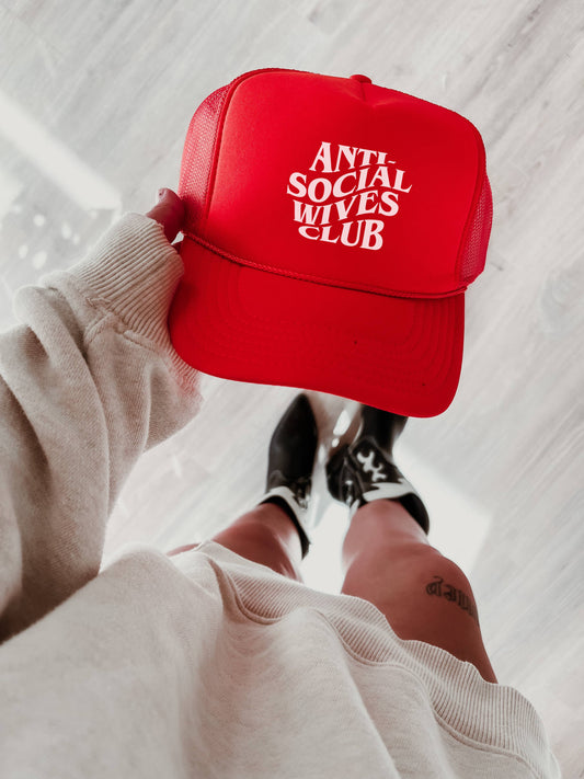 ANTI-SOCIAL WIVES CLUB TRUCKER HAT