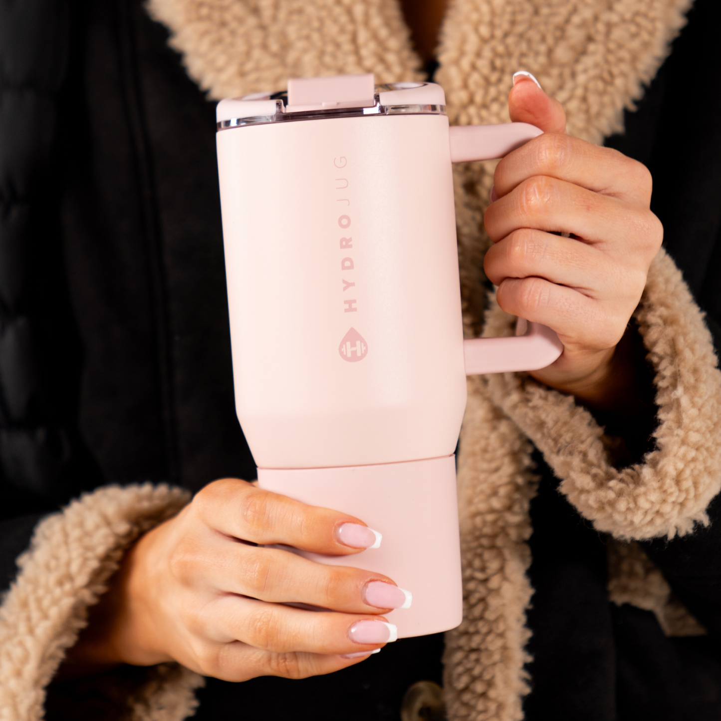 Dusty Rose HydroJug 20 oz Traveler Coffee Mug