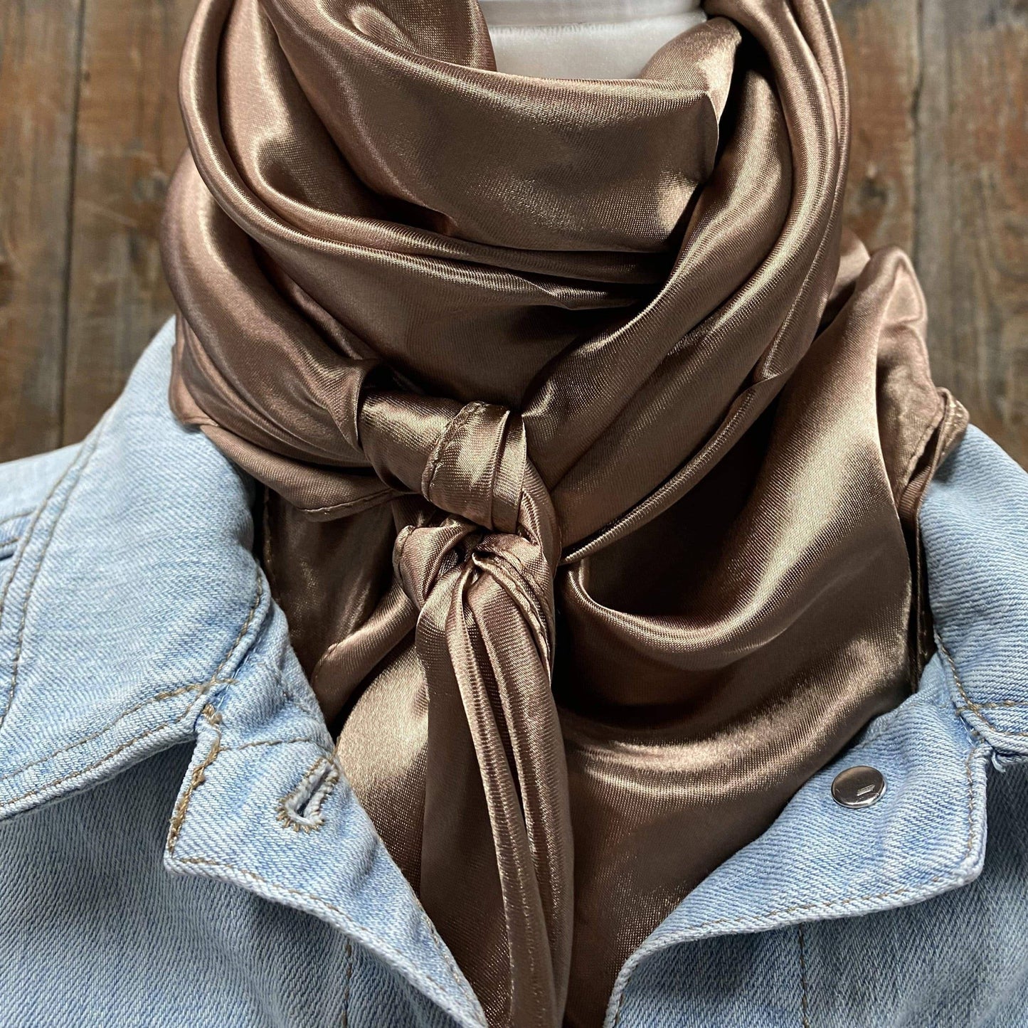 35X35" Solid Tan Wild Rag/Scarf