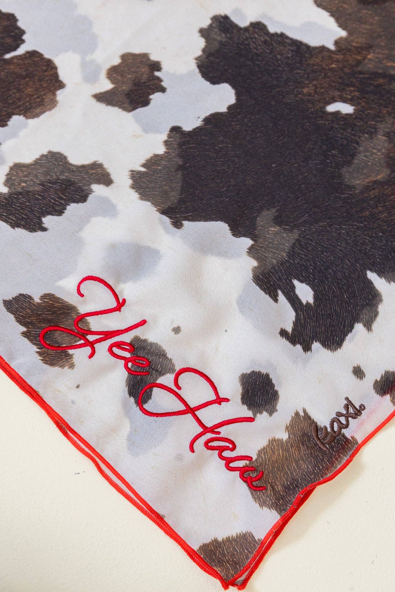 WESTERN BANDANAS: BLACK/DIBS ON THE COWBOY