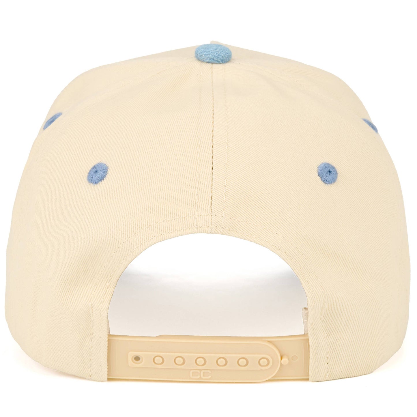 C.C COWBOY Letter Embroidered on Two Tone Trucker Hat: Brown/Brown