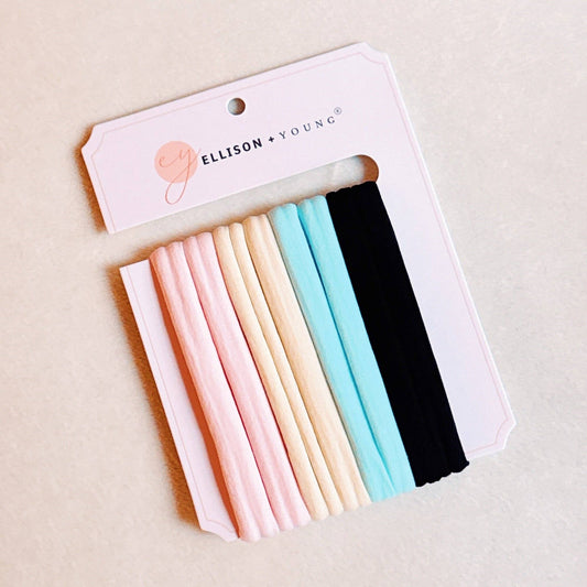 Everyday Lovely Hair Ties Set Of 8: Pastel Breeze