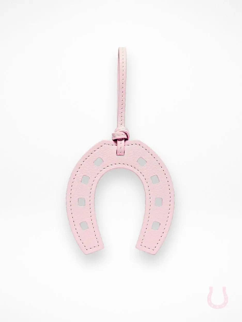 Lucky Pink Horseshoe Bag Charm