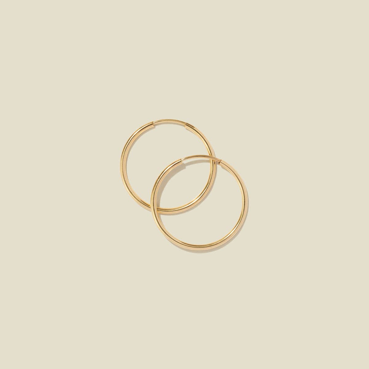 Live In Hoop Earrings: Gold Filled / 20mm