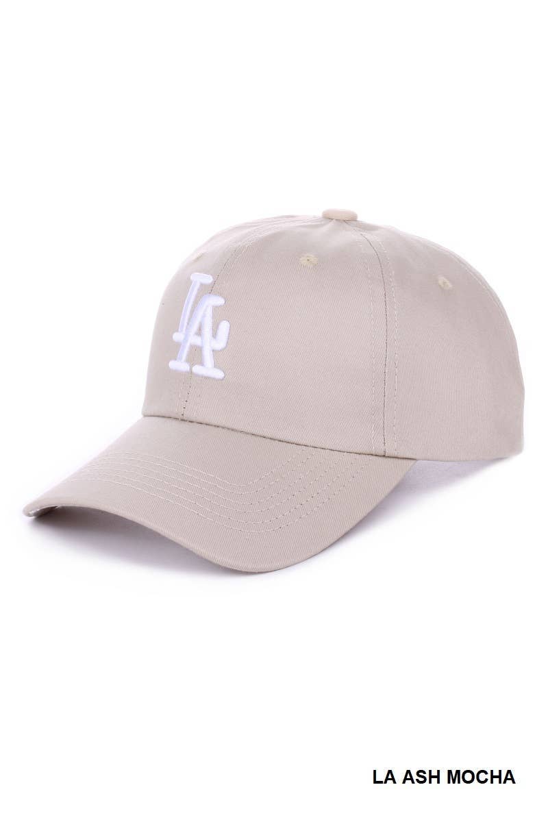 NY Embroidered Baseball Cap Hat / ASH MOCHA