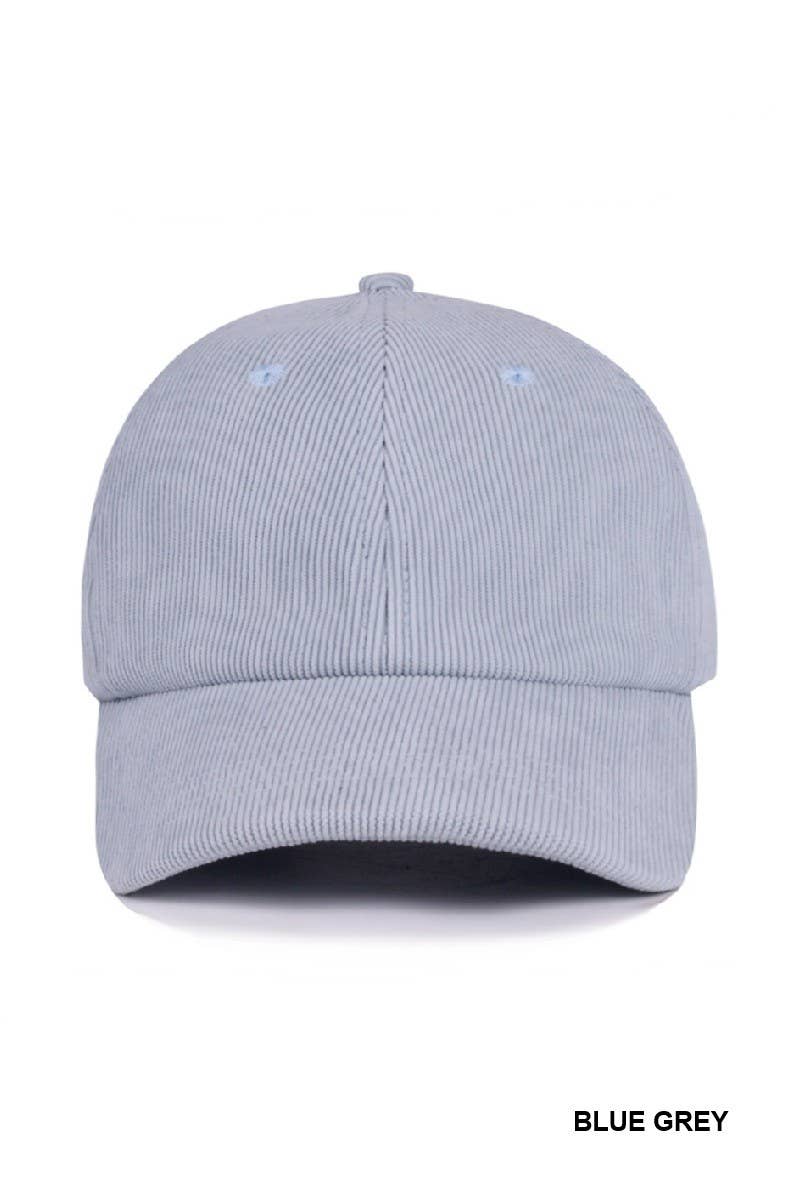 Classic Corduroy Baseball Cap: LIGHT ROSE