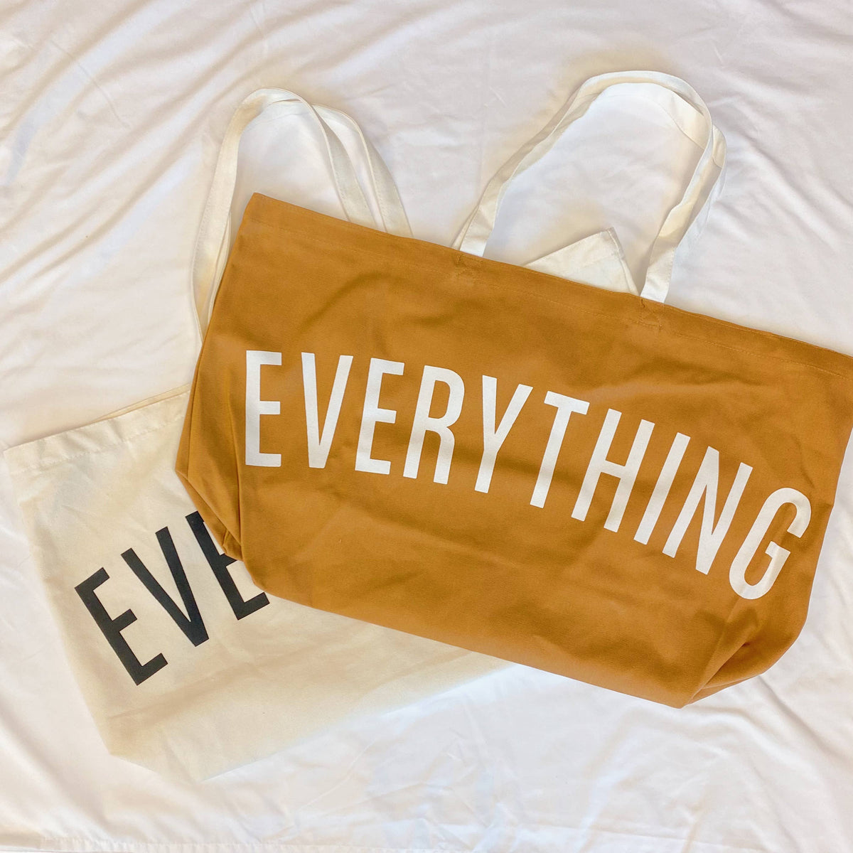 For Everything Canvas Tote: Beige