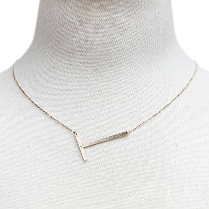 Monogram Collection Initial Necklace: A