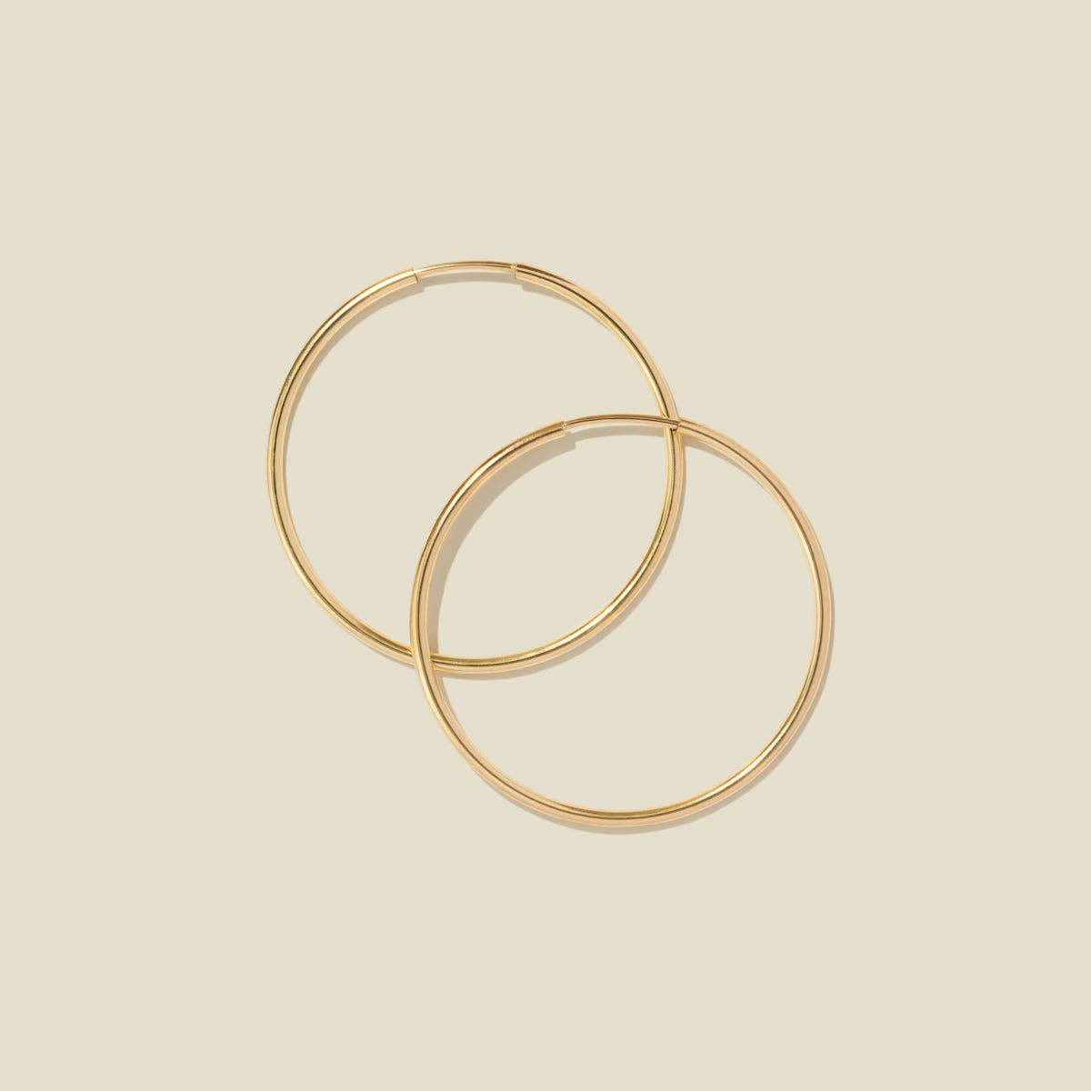 Live In Hoop Earrings: Gold Filled / 16mm