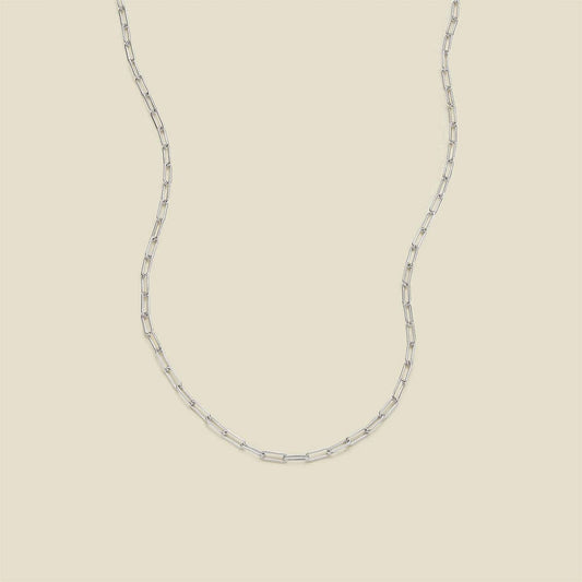 Jude Chain Necklace: Silver / 16"
