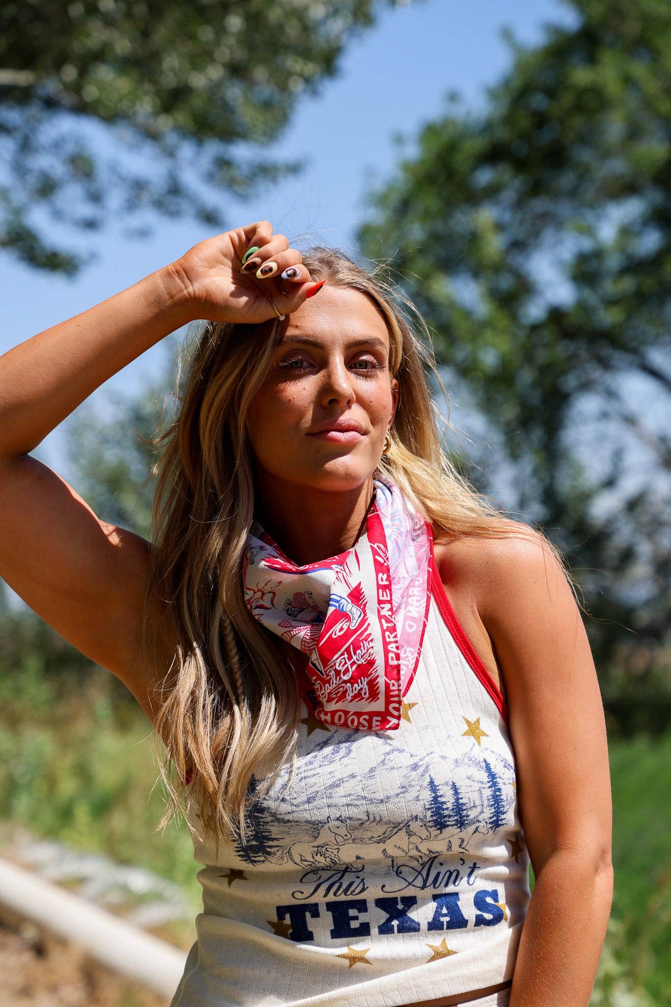 WESTERN BANDANAS: BLACK/DIBS ON THE COWBOY