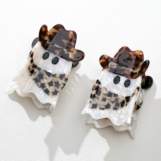 Cowboy Ghost | Halloween Claw Clip