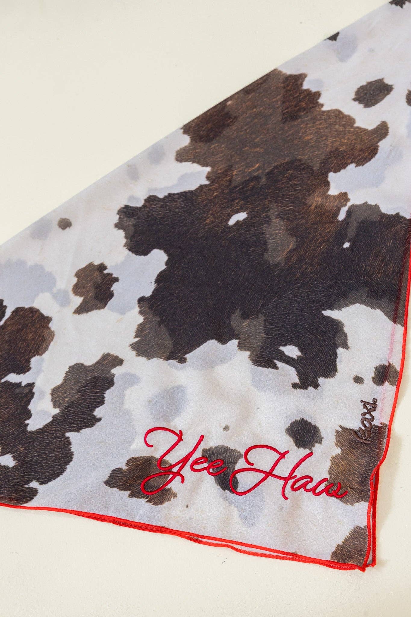 WESTERN BANDANAS: BLACK/DIBS ON THE COWBOY