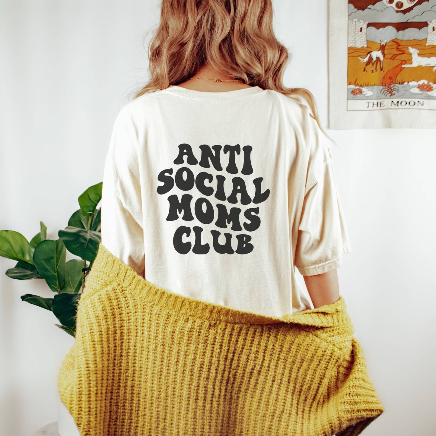 ANTISOCIAL MOMS CLUB TEE: Large / COMFORT COLORS HEAVY COTTON TEE / Gravel