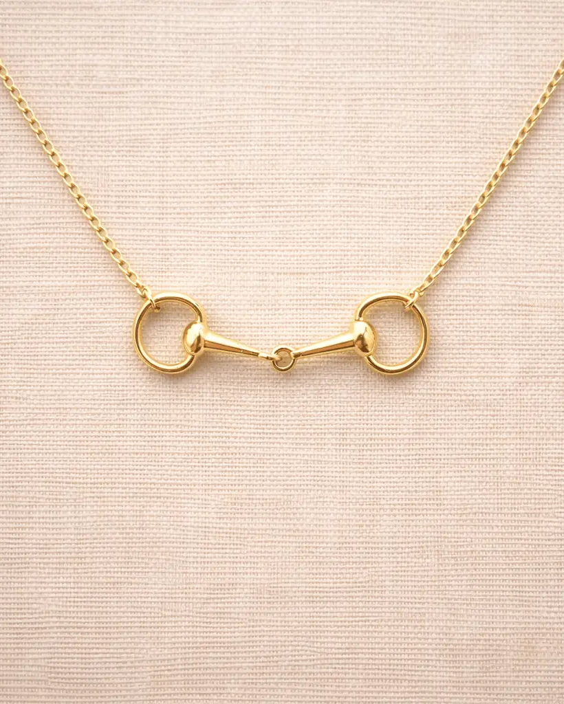 Snaffle Bit Necklace: Silver