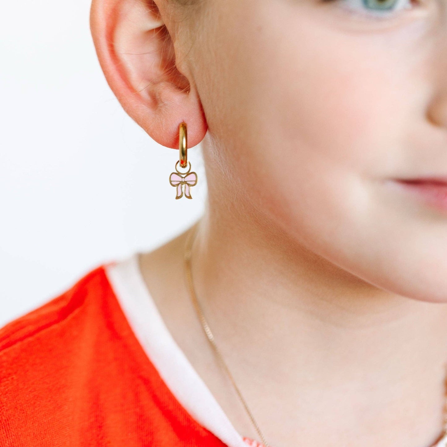 Pink Bow Charms