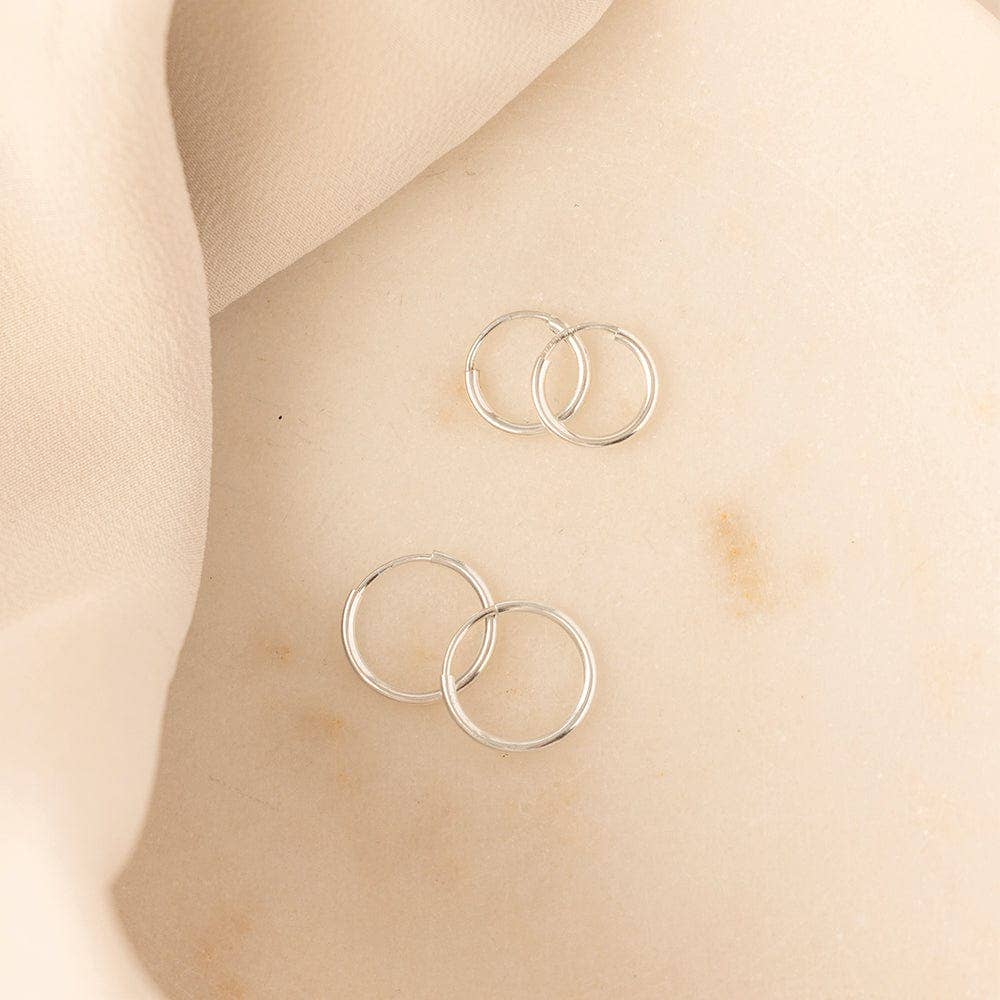 Live In Hoops Trio Set: Silver