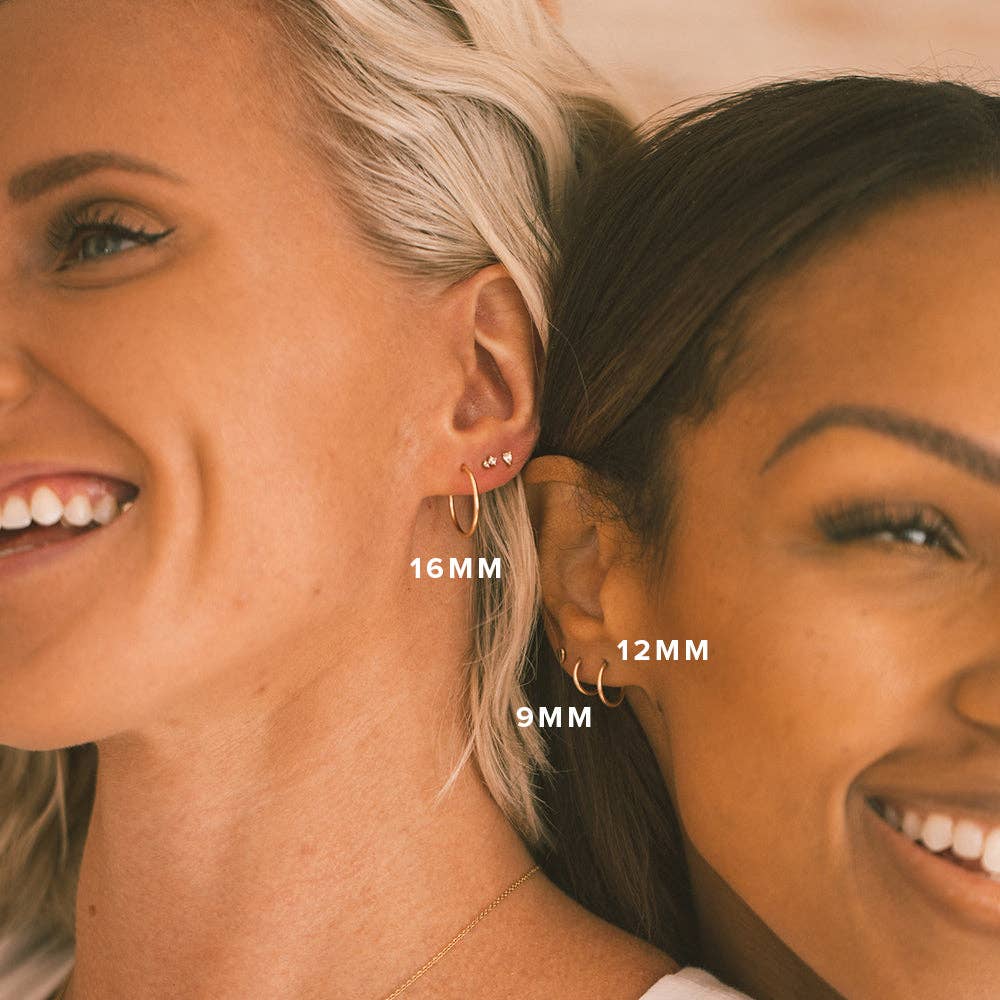 Live In Hoops Trio Set: Gold Filled