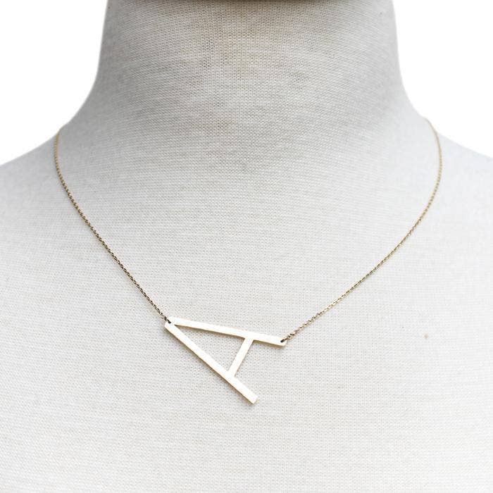 Monogram Collection Initial Necklace: M
