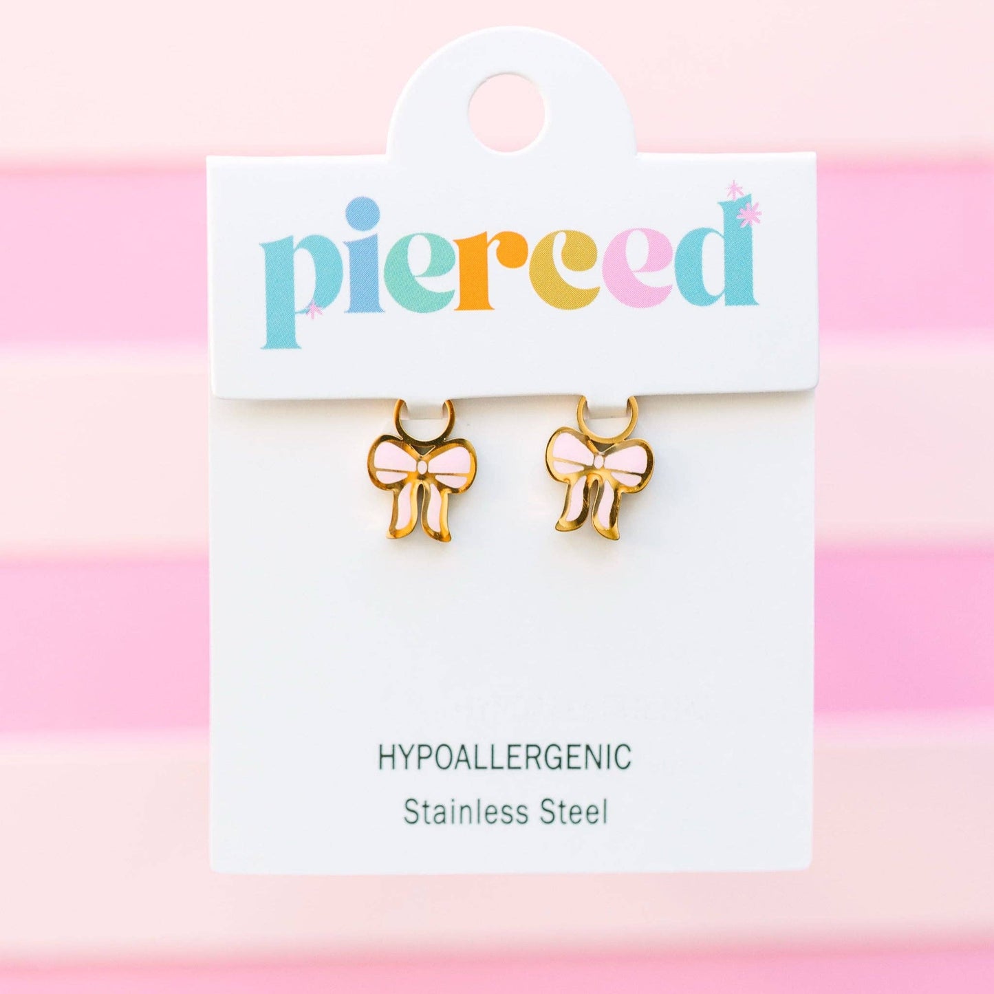 Pink Bow Charms
