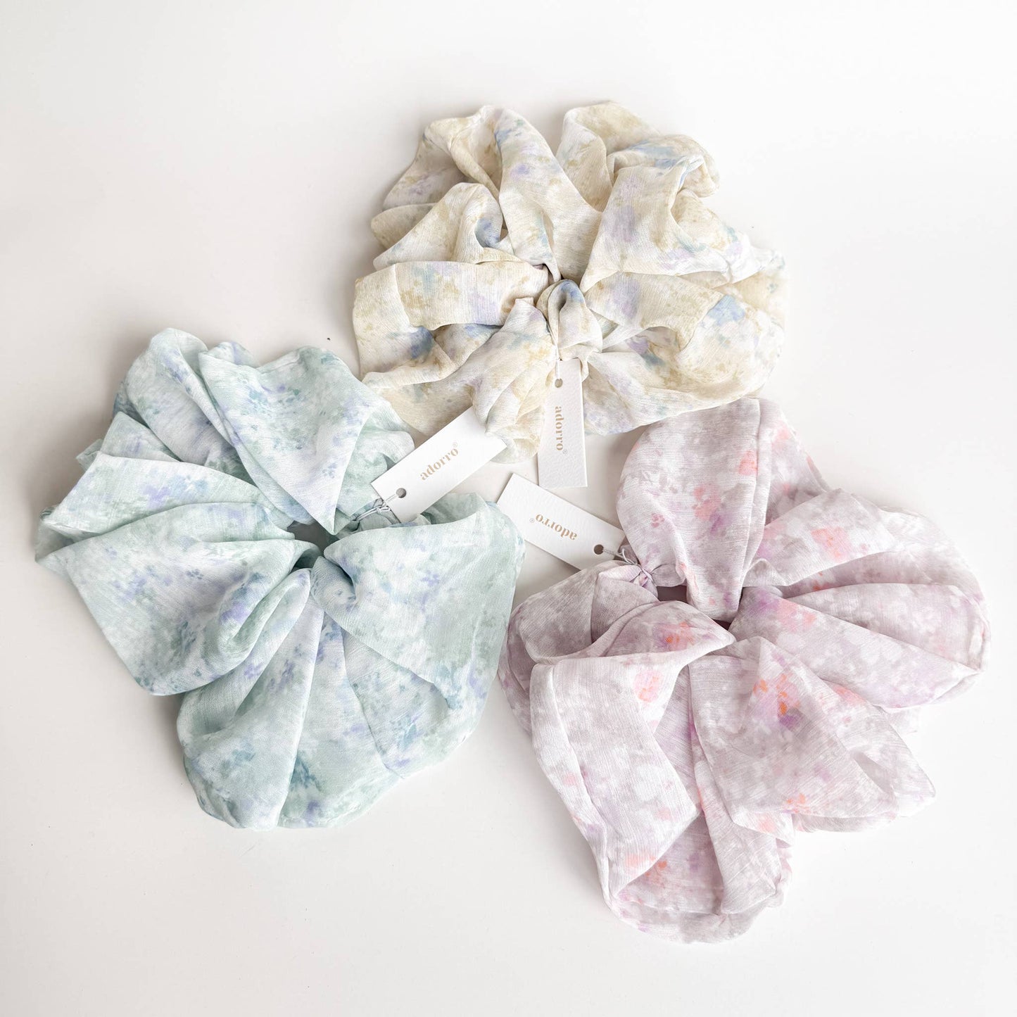 Delicate Floral Mega Scrunchie : Assorted