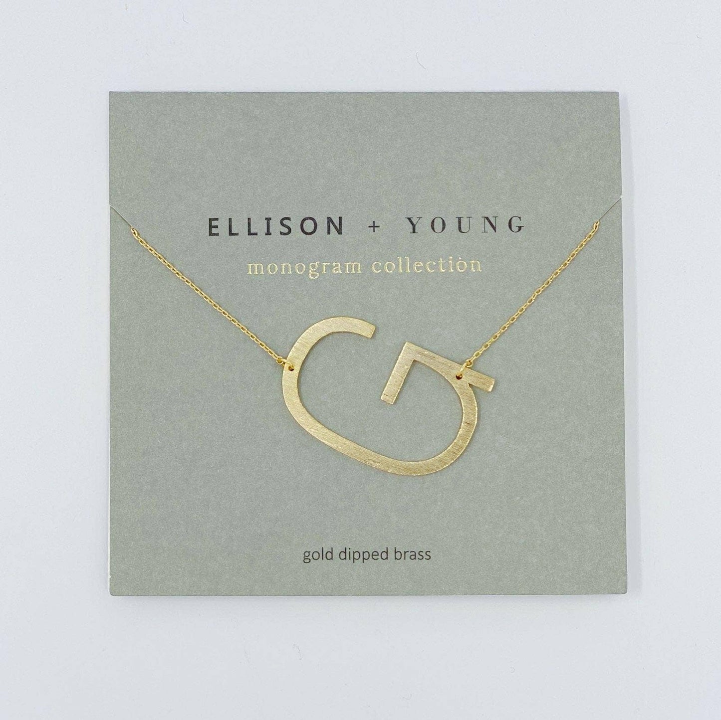 Monogram Collection Initial Necklace: A