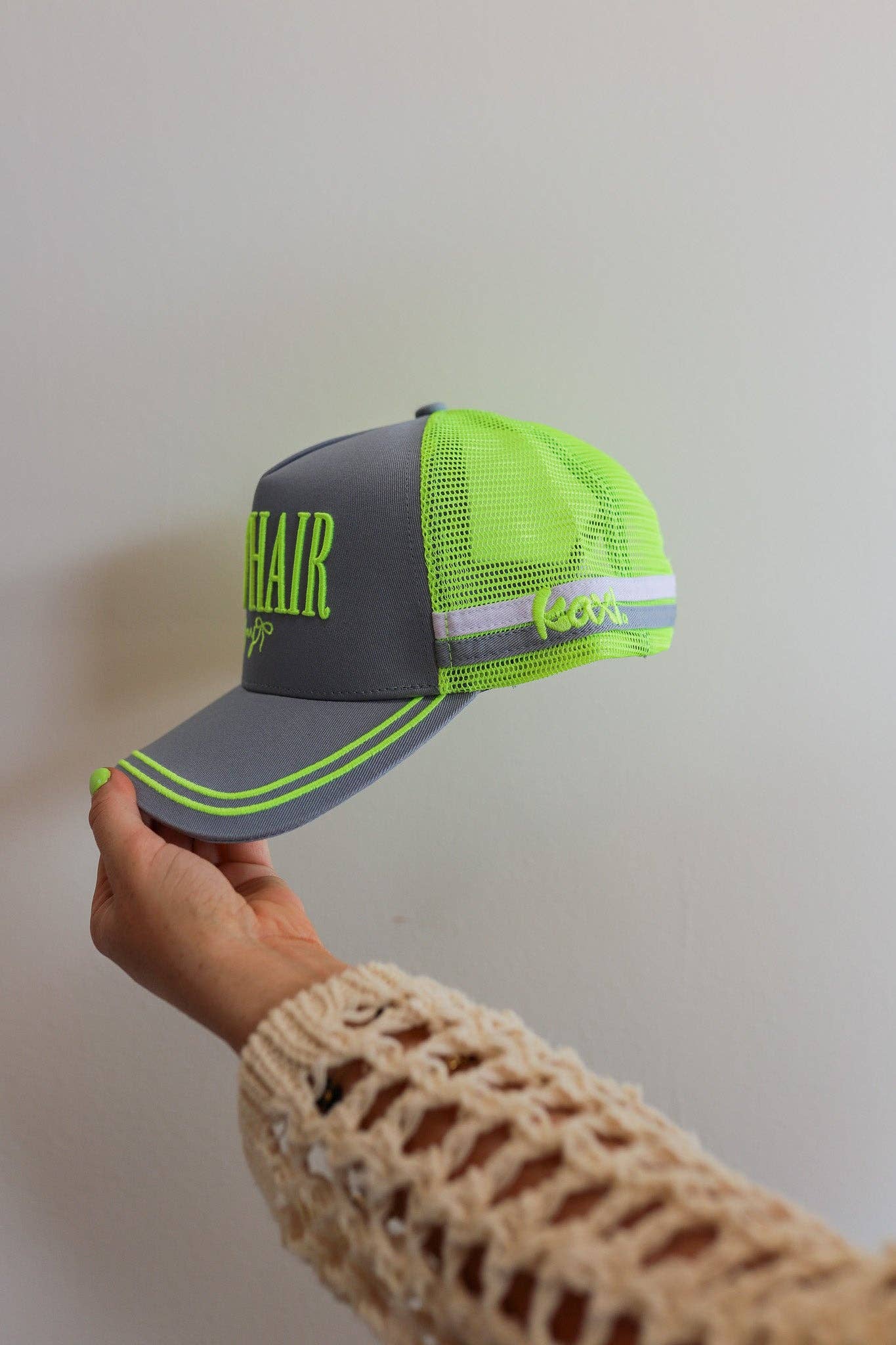 BAD HAIR DAY NEON MESH TRUCKER HAT