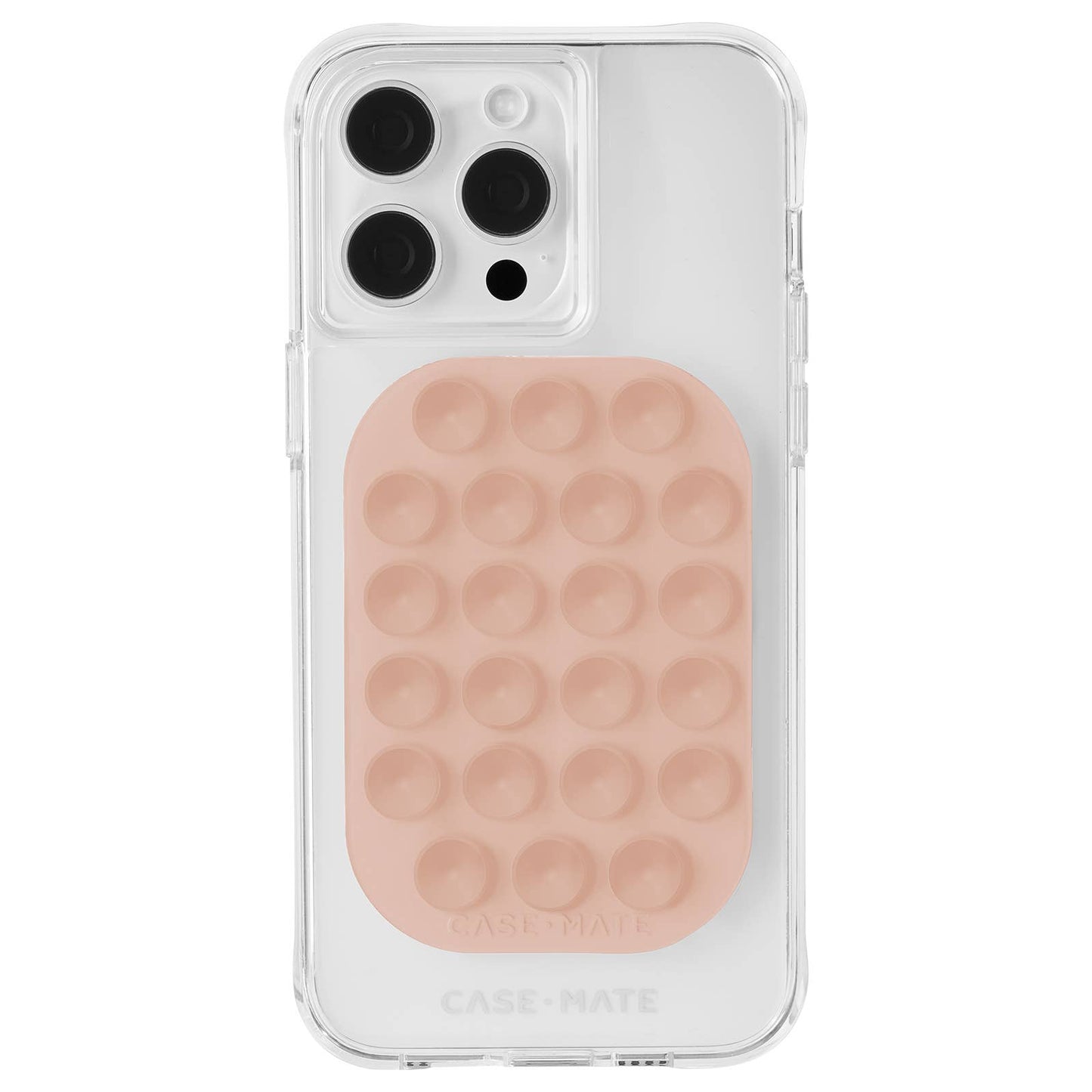Stick It! Adhesive Suction Phone Mount: Peach