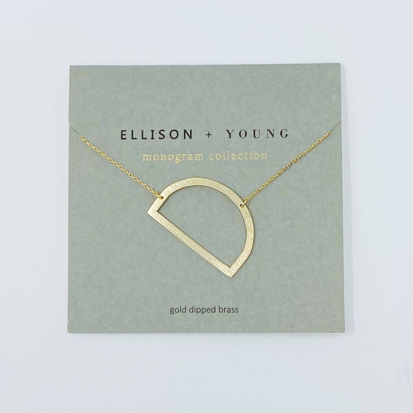 Monogram Collection Initial Necklace: A