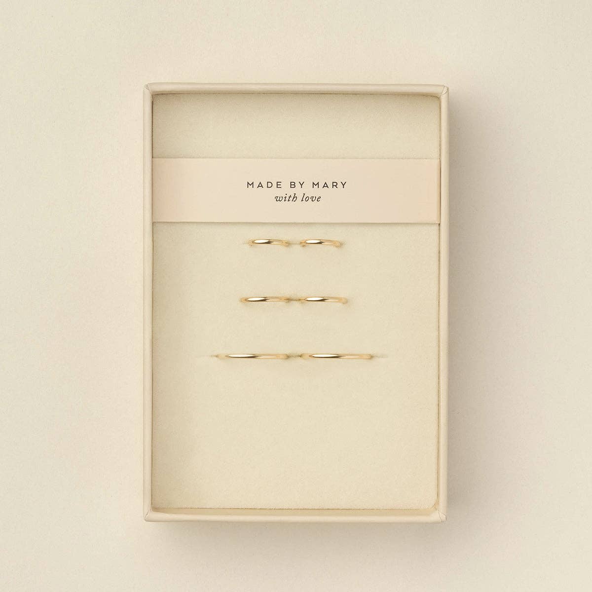 Live In Hoops Trio Set: Gold Filled