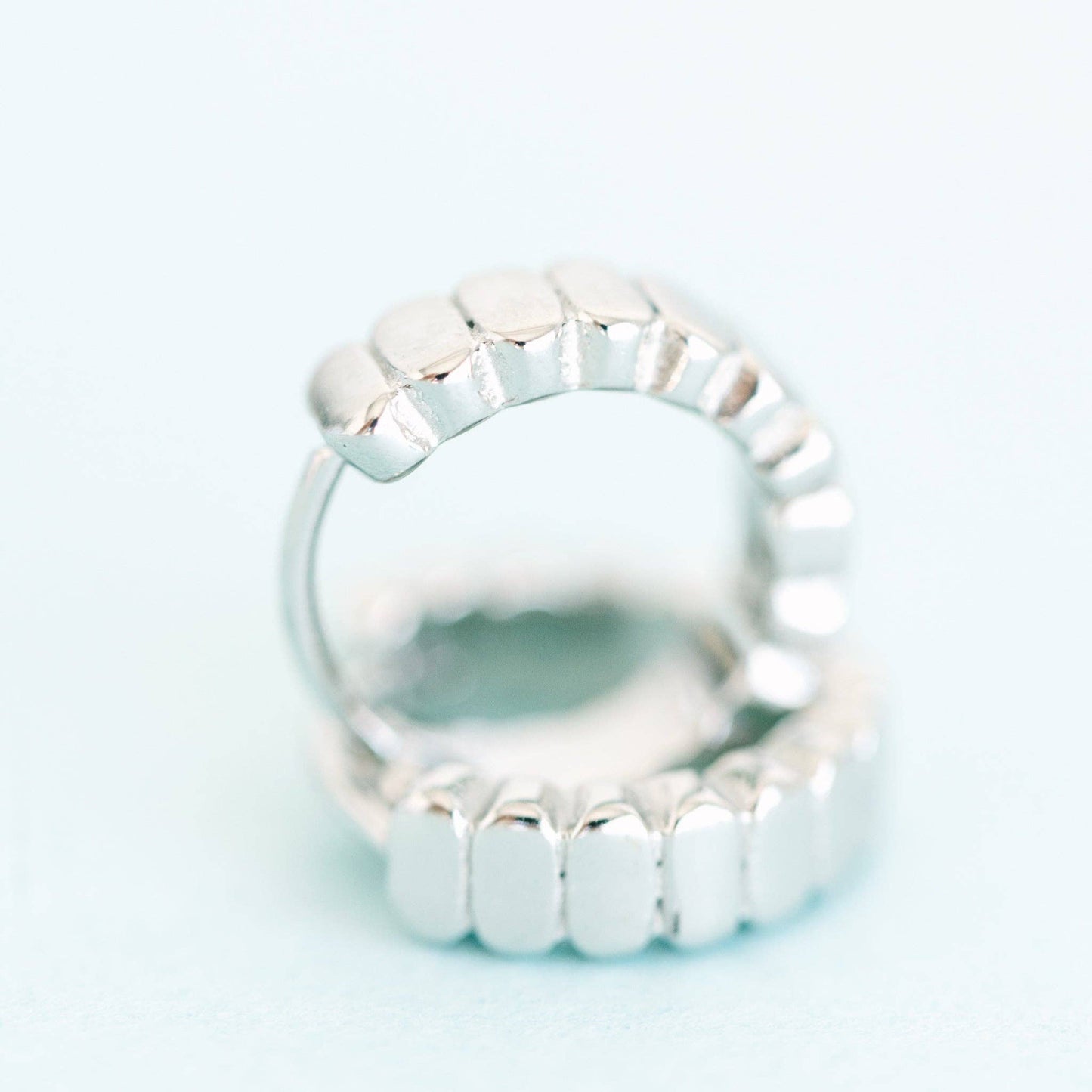 Silver Segmented Huggies