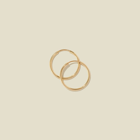 Live In Hoop Earrings: Gold Filled / 16mm