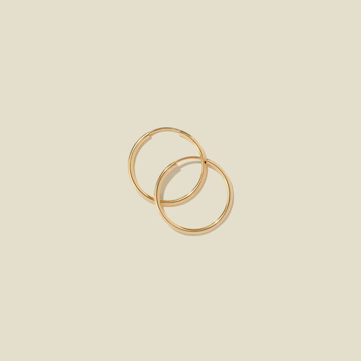 Live In Hoop Earrings: Gold Filled / 20mm