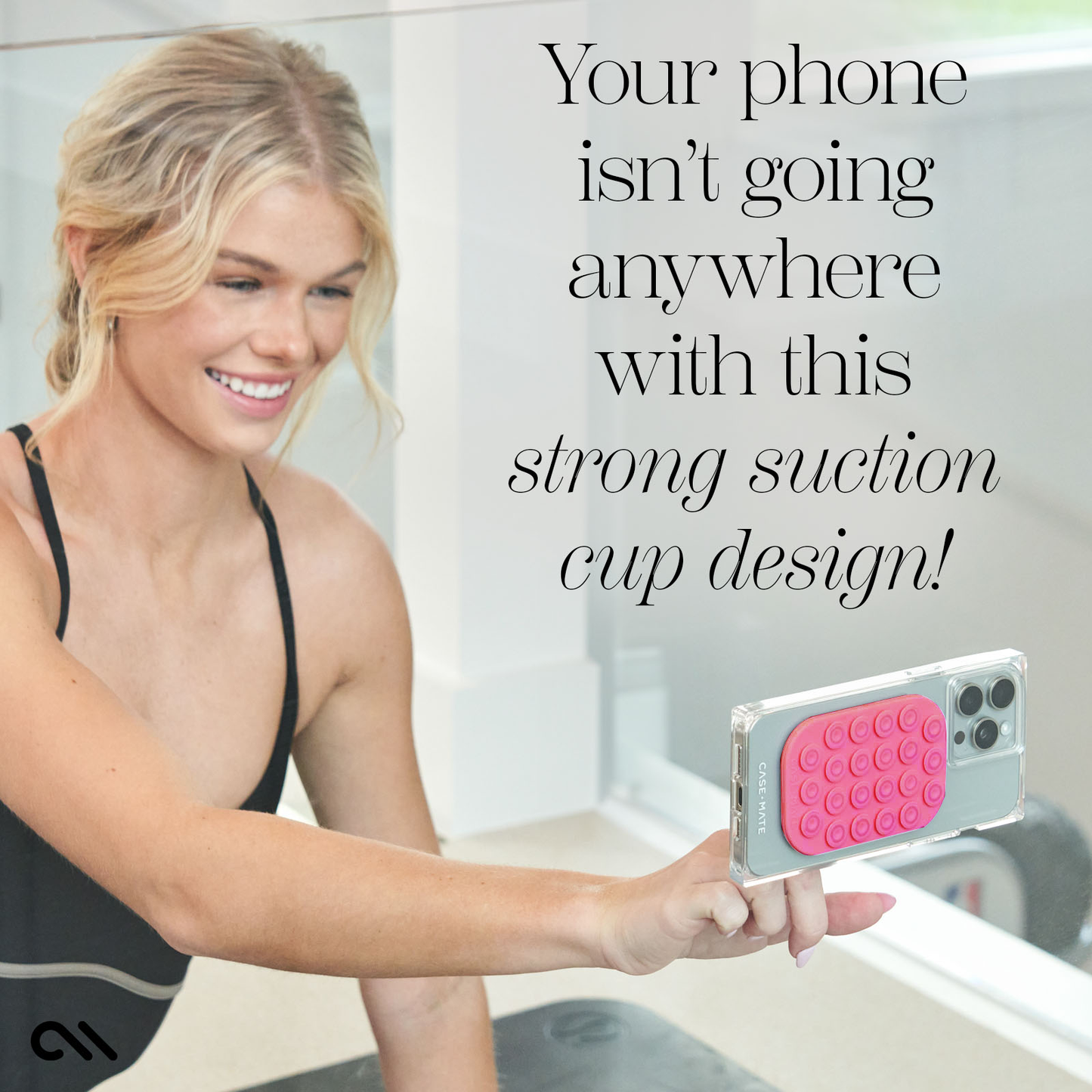 Stick It! Adhesive Suction Phone Mount: Watermelon