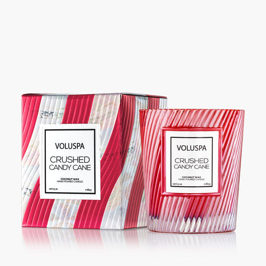 Crushed Candy Cane 6.5 oz Classic Candle
